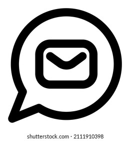 chat icon with black color