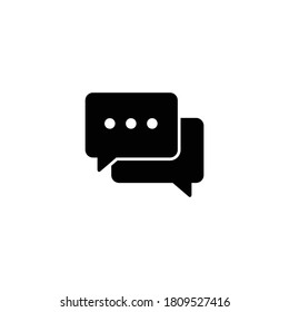 icono de chat, icono de burbuja, signo de chat y vector de símbolo