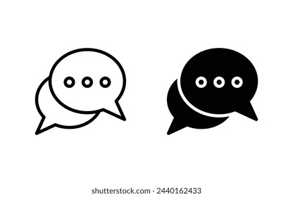 Chat icon, bubble speech icon for web, ui, and mobile apps