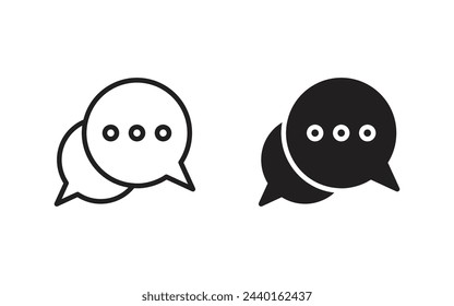 Chat icon, bubble speech icon for web, ui, and mobile apps