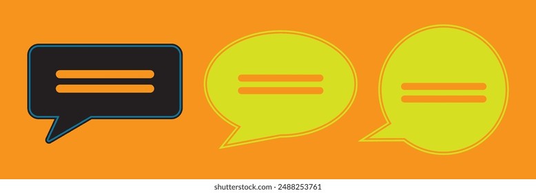 Chat icon, bubble speech icon for web, ui, and mobile apps