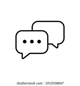 chat icon, chatting symbol, discussion icon vector illustration.