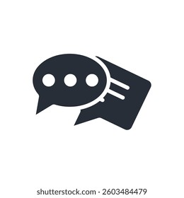 chat icon collection .design style with background