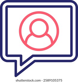 Chat Icon Color Vector Illustration
