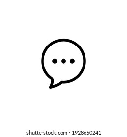 Chat icon. Comment icon vector. Bubble speech icon. Dialogue icon symbol illustration