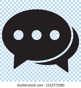 Chat icon, comments icon.