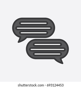 Chat icon. Communication icon.