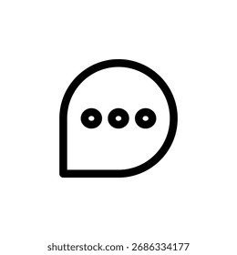 Icono de chat para comunicación y conversación