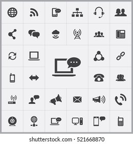 chat icon. communication icons universal set for web and mobile