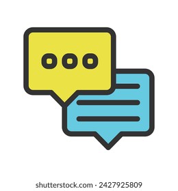 Icono de chat, comunicación, multimedia, burbuja de voz, discurso, chat, comunicaciones, conversación