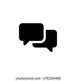 Chat icon. Communication symbol vector on white background.