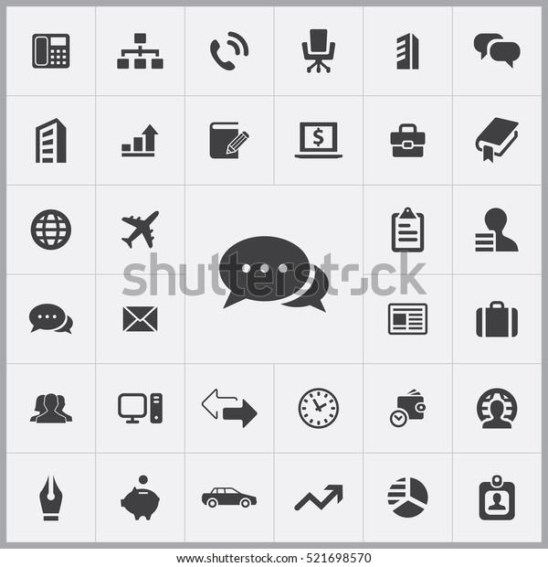 chat\
icon. company icons universal set for web and\
mobile