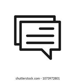 Chat icon concept. Available in vector. Linear style.