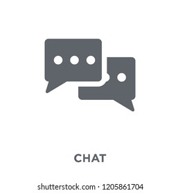 Chat icon. Chat design concept from Communication collection. Simple element vector illustration on white background.