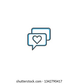 Chat Icon Design. Lifestyle icon vector design