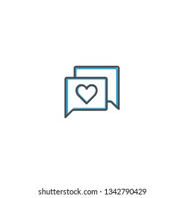 Chat Icon Design. Lifestyle icon vector design