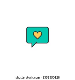 Chat Icon Design. Lifestyle icon vector illustration