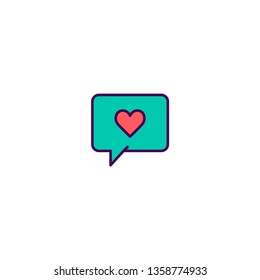 Chat Icon Design. Lifestyle icon vector illustration