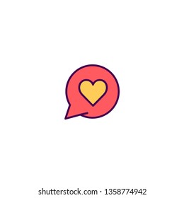 Chat Icon Design. Lifestyle icon vector illustration