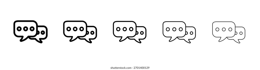 Diseño de icono de chat, logotipo, App, interfaz de usuario. Ilustración vectorial, EPS