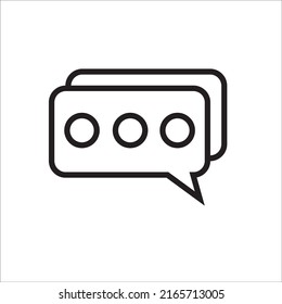  chat icon design template isolated