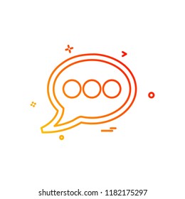 Chat icon design vector