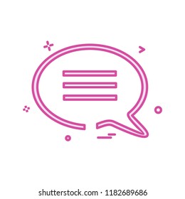 Chat icon design vector