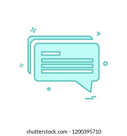 Chat icon design vector