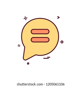 Chat icon design vector