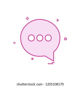 Chat icon design vector