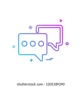Chat icon design vector