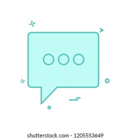 Chat icon design vector