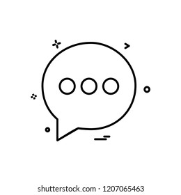 Chat icon design vector