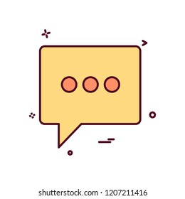 Chat icon design vector