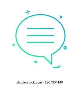 Chat icon design vector