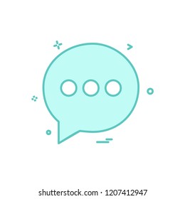 Chat icon design vector