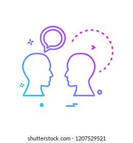 Chat icon design vector