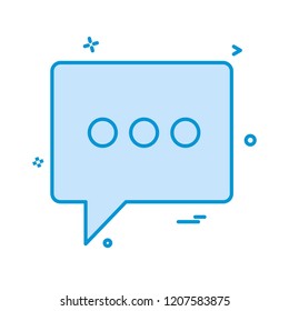 Chat icon design vector