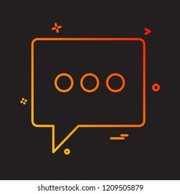 Chat icon design vector