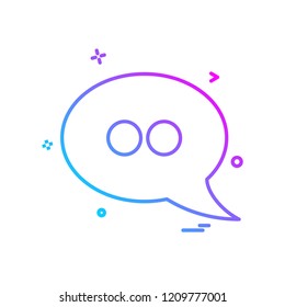 Chat icon design vector