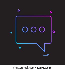 Chat icon design vector
