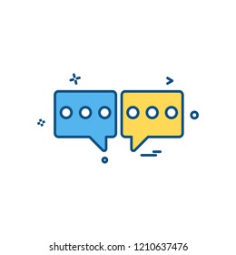 Chat icon design vector