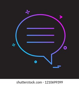 Chat icon design vector