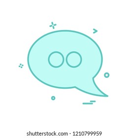 Chat icon design vector