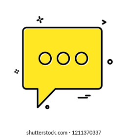 Chat icon design vector