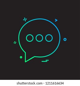 Chat icon design vector