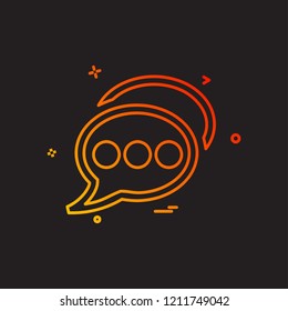 Chat icon design vector Chat icon design vector