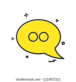Chat icon design vector