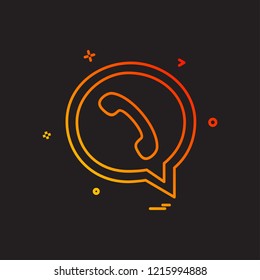 Chat icon design vector