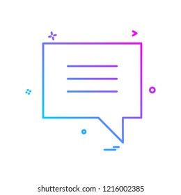 Chat icon design vector